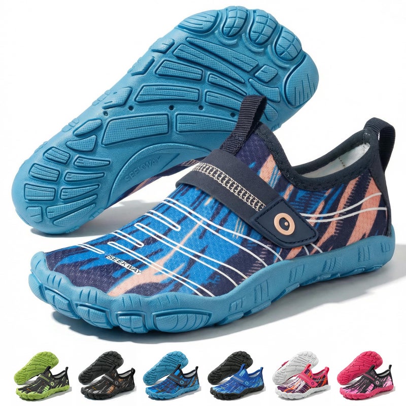 SEEKWAY Barefoot Water Shoes for Kids - Wide Toe Box and Quick-Dry Sand Shoes Toddler for Hiking Swim Beach Pool Kayak Sport Accessories, Camping Essentials Must-Haves for Boys Girls Sizes - Image 1