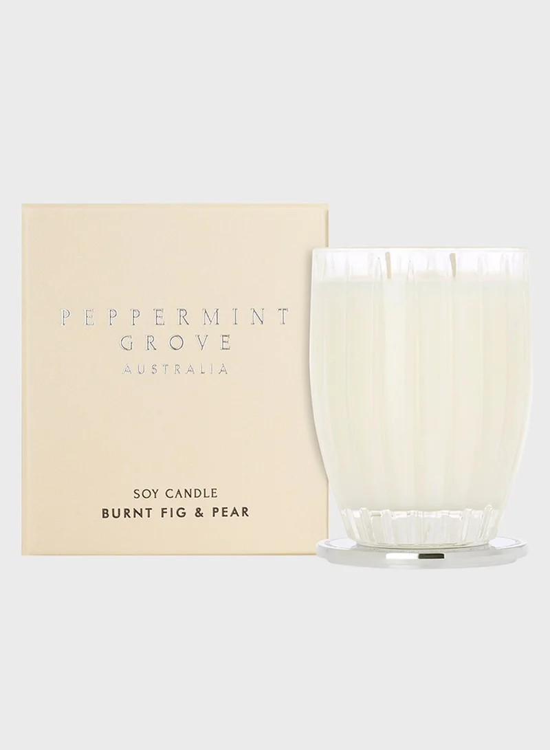 Peppermint Grove Burnt Fig & Pear Candle 350g