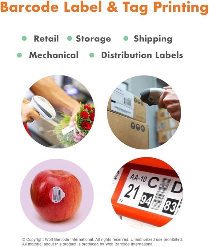 شريط شمعي عالي الجودة لنقل الحرارة لطابعات الباركود من زيبرا (Zebra Barcode Printers)، بمقاس 65 مم × 74 متر، بنواة مزدوجة بسمك 1/2 بوصة ويحتوي على فتحات • العبوة تحتوي على 25 وحدة من شريط الشمع. - Image 3