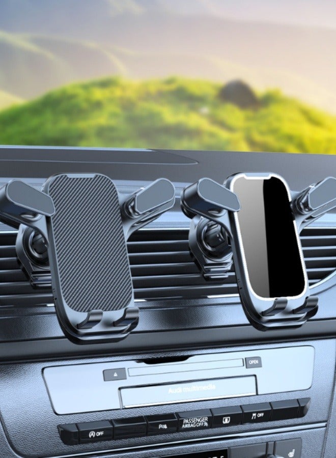 Mobile Holder For Car Car Phone Holder For Air Vent Car Mobile Holder With Auto Lock And Hook Shape Clip Not Block Air Vent Phone - Image 5