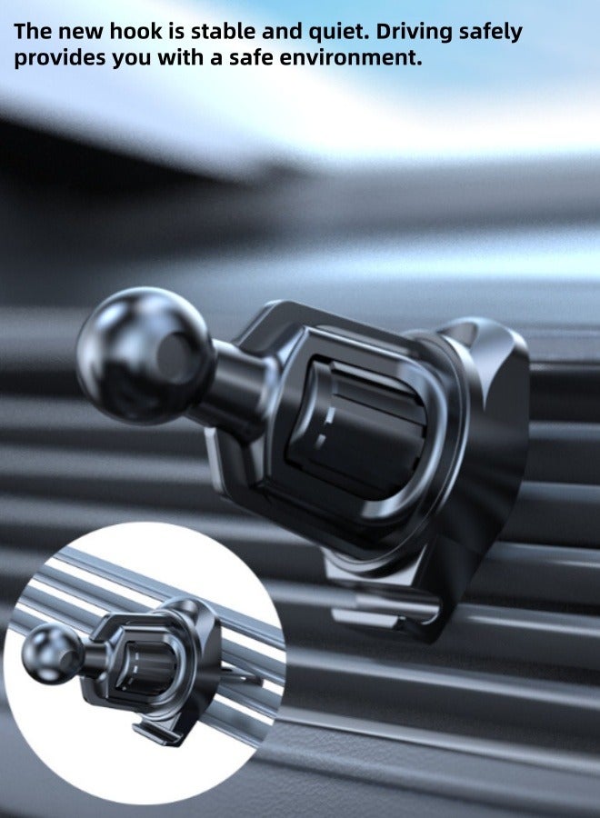 Mobile Holder For Car Car Phone Holder For Air Vent Car Mobile Holder With Auto Lock And Hook Shape Clip Not Block Air Vent Phone - Image 4