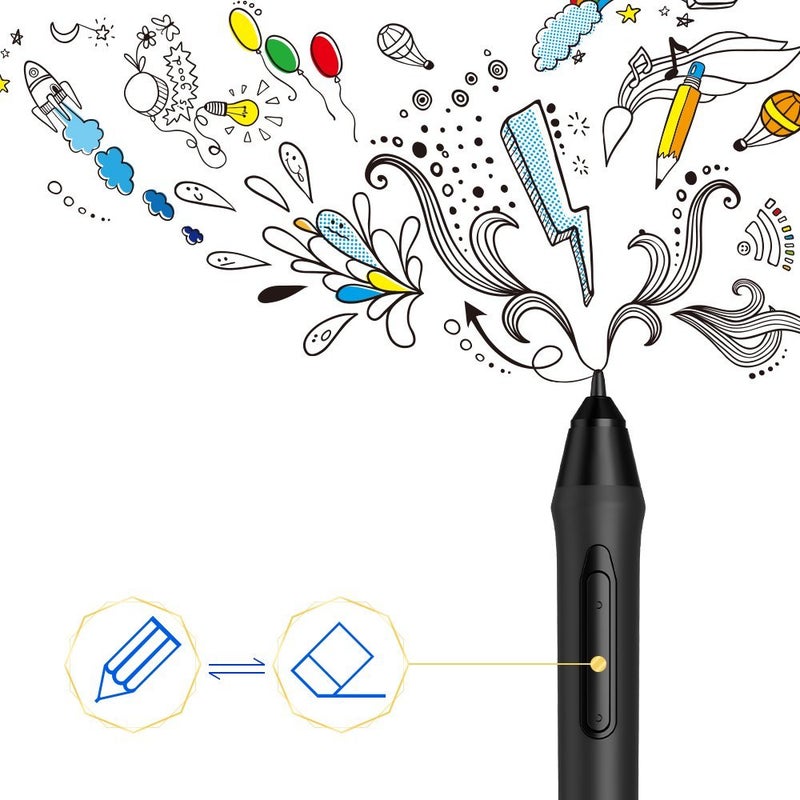 XP-PEN قلم XPPen P05 السلبي فقط لـ XPPen Deco 01V3، 01V2، Deco Mini4، Deco Mini7، Deco Mini 7w، Deco 03، Star G640S - Image 3