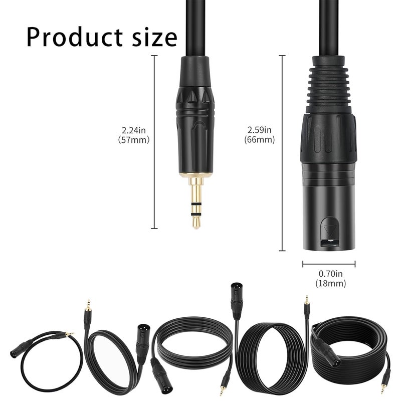HiFi 3.5mm to 3Pin Male Cable for Connecting Auditory Devices Including Camcorders and Mixers 48.V Power Supply Mixing Consoles Cable - Image 4