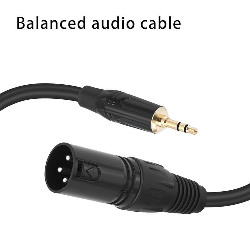 HiFi 3.5mm to 3Pin Male Cable for Connecting Auditory Devices Including Camcorders and Mixers 48.V Power Supply Mixing Consoles Cable - Image 3