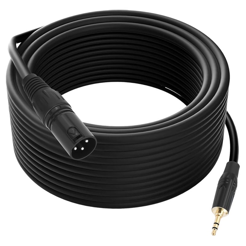 HiFi 3.5mm to 3Pin Male Cable for Connecting Auditory Devices Including Camcorders and Mixers 48.V Power Supply Mixing Consoles Cable - Image 1