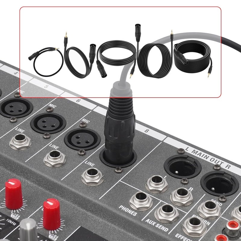 HiFi 3.5mm to 3Pin Male Cable for Connecting Auditory Devices Including Camcorders and Mixers 48.V Power Supply Mixing Consoles Cable - Image 2