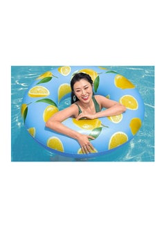 SUKILO Scentsational Lemon Swim Ring – 1.19m Inflatable Pool Float with Scented Lemon Design, Durable PVC Tube for Kids & Adults, Summer Pool and Beach Toy  - Image 4
