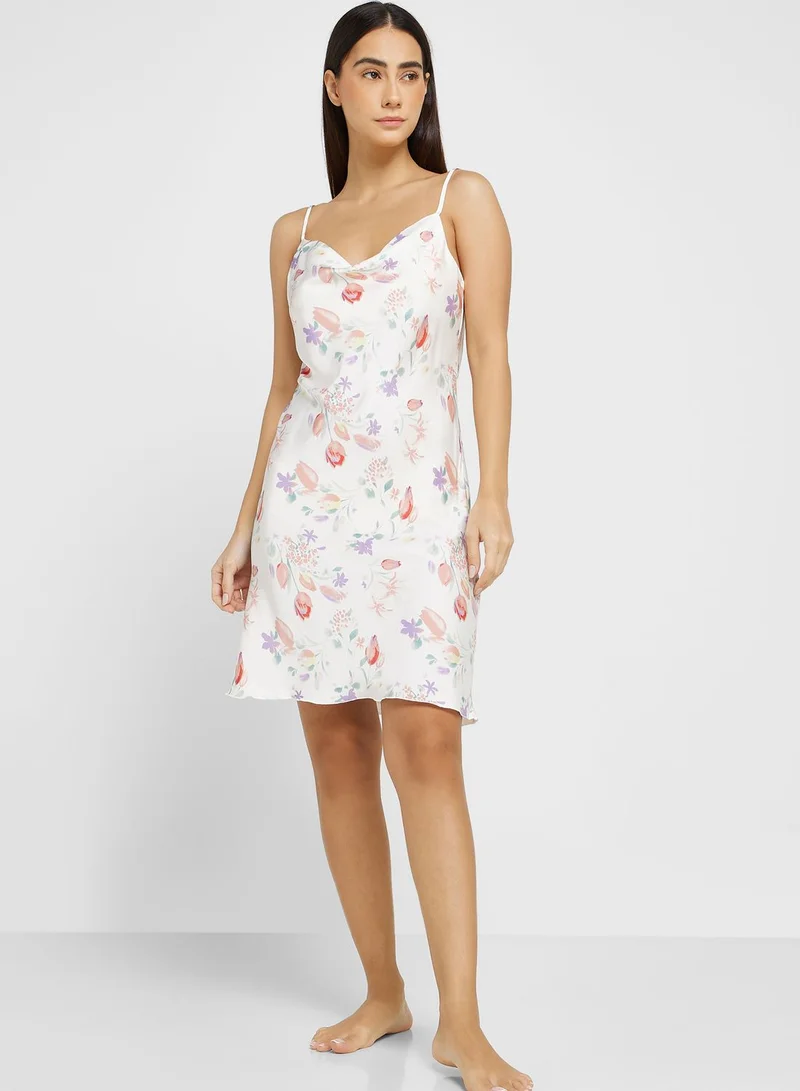 ELLA Printed Night Slip Dress