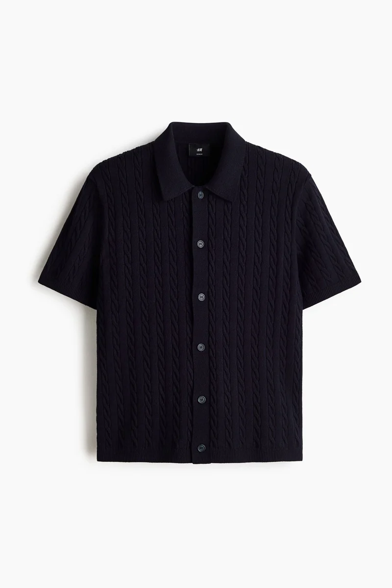H&M  Regular Fit Cable-knit shirt for Men | Best Price UAE