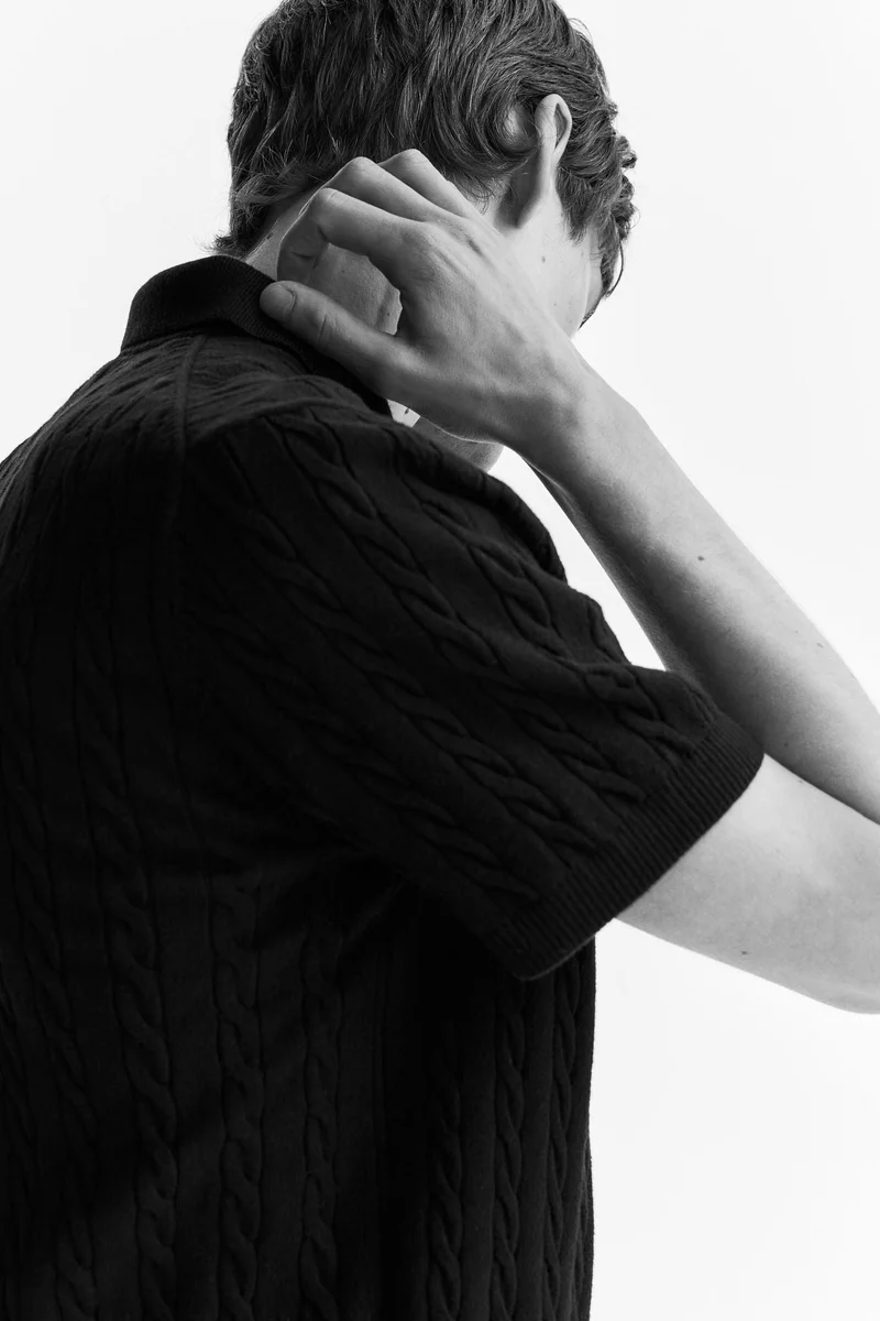 H&M  Regular Fit Cable-knit shirt for Men | Best Price UAE