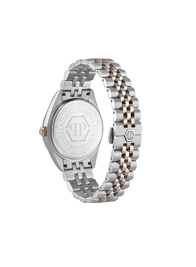 PHILIPP PLEIN DATE SUPERLATIVE GENT Philipp Plein Men's Watch, 42mm, Blue Honeycomb Dial, Day & Date Display, Dual-Tone Stainless Steel Bracelet, Quartz Movement