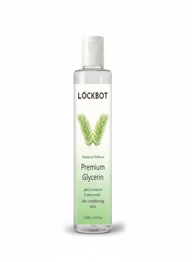 LockBot Pure, Unscented Glycerine 125ml for Skin Care Deep Moisturizing & Hydrating Formula for Soft & Smooth Skin, Uneven Skin Tone, Dryness, Dark Spot, Wrinkles | Beauty & Hair Care for Men & Women - Image 1