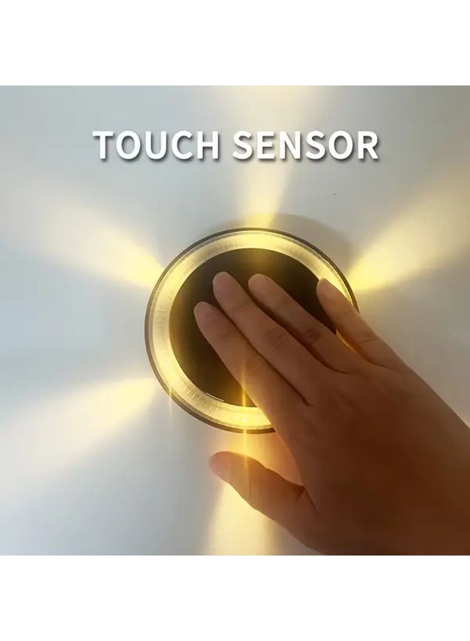 Warm White Solar Ground Light Outdoor Garden Path Smart Sensor Touch Control - Image 4