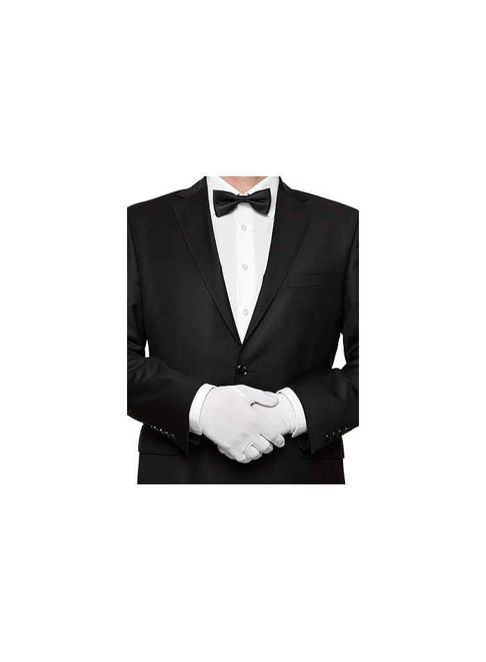 4 Pairs of Uniform Gloves for Men and Women - Costume, Dress, and Police Tuxedo Gloves for Parades, Dancing Parties, Balls, Theater Performances, and Formal Events. - Image 4