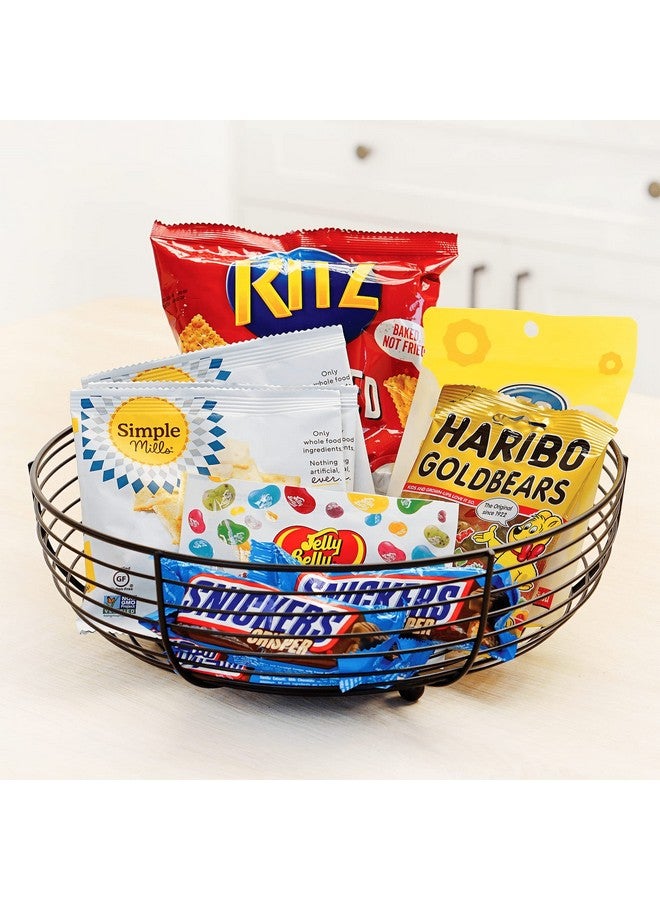 CAXXA Countertop Fruit Bowl, Wire Basket for Fruits, Breads, Vegetables,Snacks, Black - Image 5