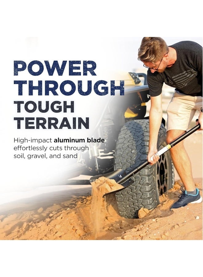 AOR American Off Road AOR Extendable Aluminum Shovel - Lightweight and Foldable - Image 2