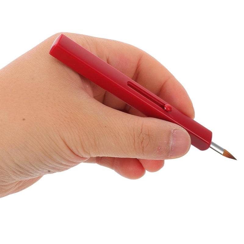 3pcs Retractable Lip Brush Set Nylon Mini Lipstick Applicator with Cap Portable Travel Makeup Tool for Women - Image 4