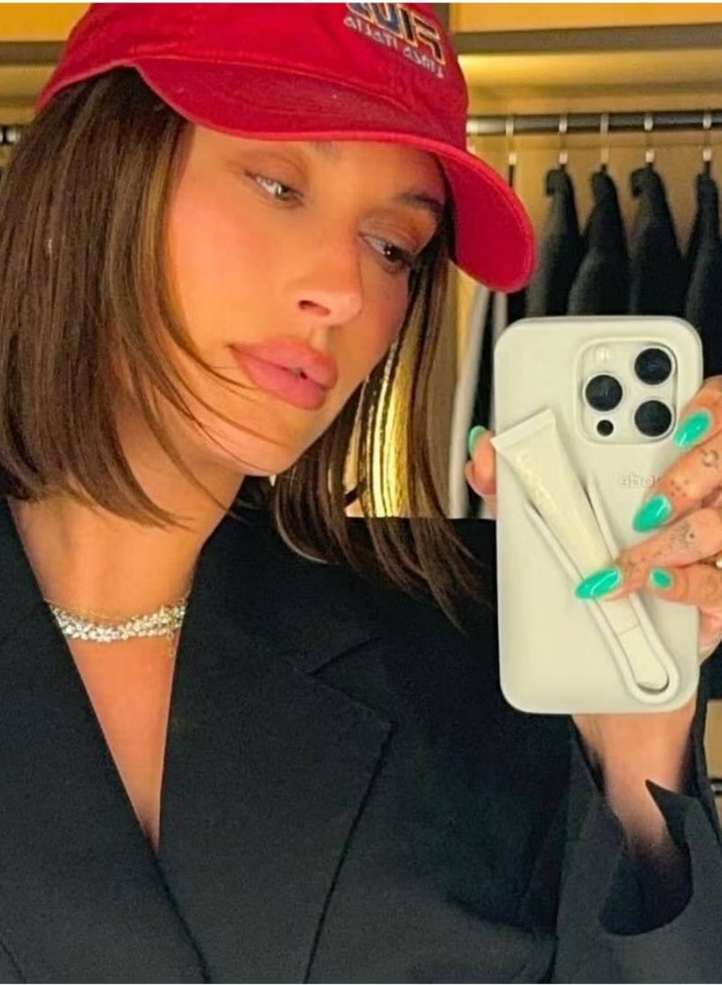 rhode Silicone Lip Balm Holder for Phone, Adhesive Back Sticker for Lip Balm, Stick-On Phone Case Accessory for iPhone (Unscented) - Image 3