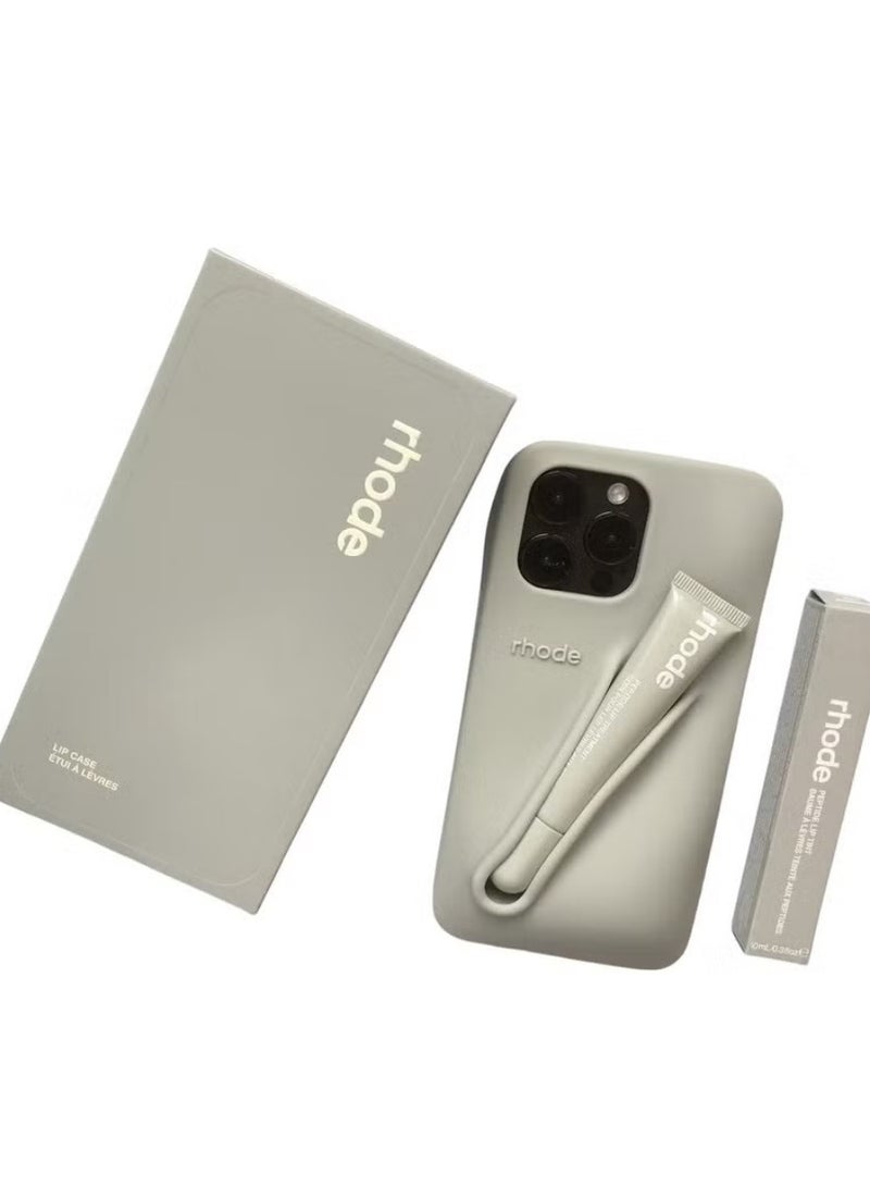 rhode Silicone Lip Balm Holder for Phone, Adhesive Back Sticker for Lip Balm, Stick-On Phone Case Accessory for iPhone (Unscented) - Image 2