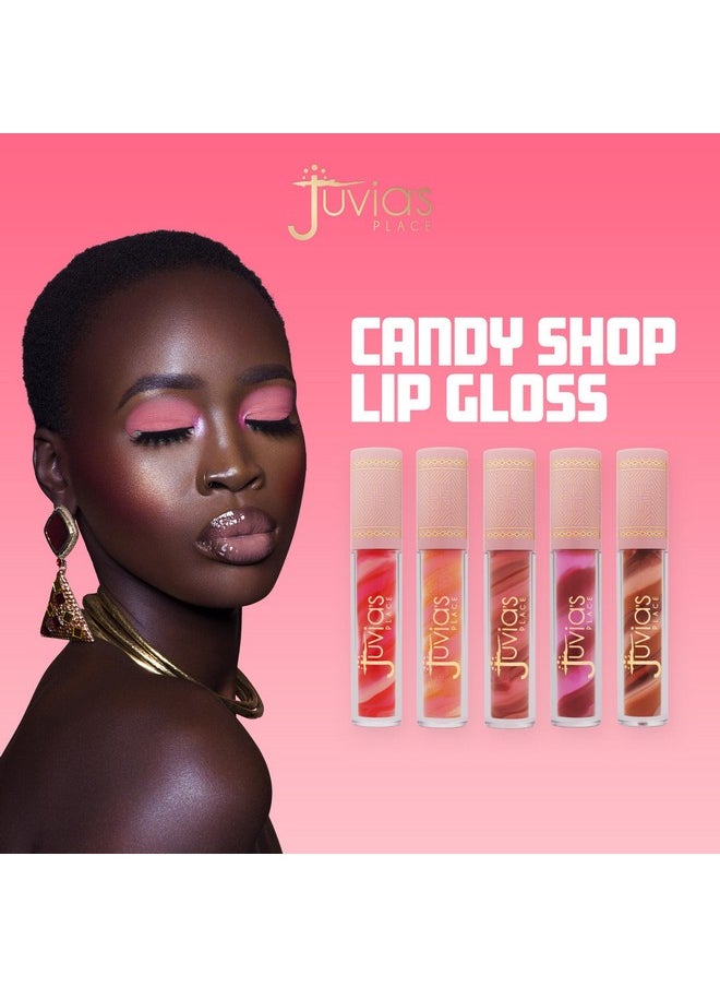 Juvia's Place Candy Shop Lip Gloss Bubblegum Moisturizing Beauty Tinted Clear Glows Hydrating Long Lasting Plumping Shine Glossy Colored Pout Stains Plumper Light Glass Filler Glaze Balm Makeup  - Image 2