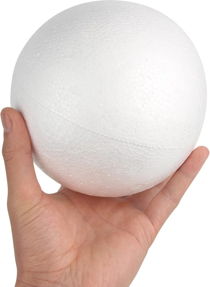كرافت ماجيك CRAFT MAGIC، قطعتان من كرات الإسفنج البيضاء مقاس 15 سم، كرات حرفية من البوليسترين، كرات إسفنجية للديكور الفني للأعمال الفنية والحرف اليدوية والمشروعات المدرسية وتزيين الحفلات - Image 3