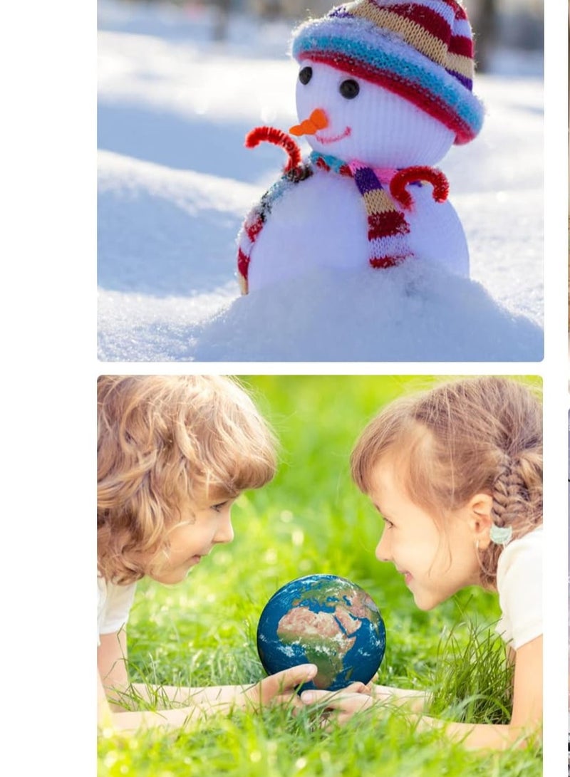 كرافت ماجيك CRAFT MAGIC، قطعتان من كرات الإسفنج البيضاء مقاس 15 سم، كرات حرفية من البوليسترين، كرات إسفنجية للديكور الفني للأعمال الفنية والحرف اليدوية والمشروعات المدرسية وتزيين الحفلات - Image 4