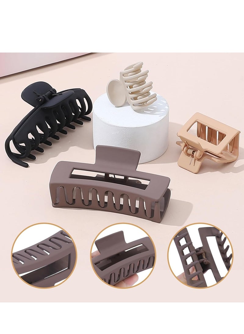 NEW LIVE - NEW LIVE Hair Clip 16 Count for Women - Hair Claws for Thin Thick Curly Hair - Large and Small Matte Banana Clips - Strong Hold Nonslip Hair Claws - Various Sizes and Styles - Image 1