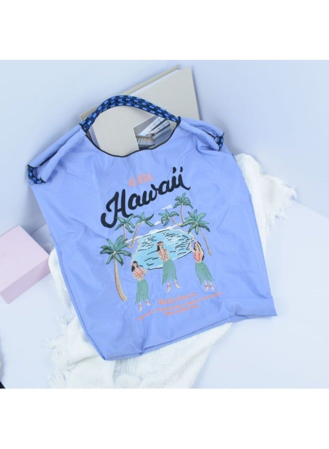 Fashionable Summer Japanese Style Ball Chain Embroidery Large Capacity Women's Shoulder Bag Trendy Crossbody Bag For Motorcycle-Color:Orange Tassel Frame-Size:Large - Image 5