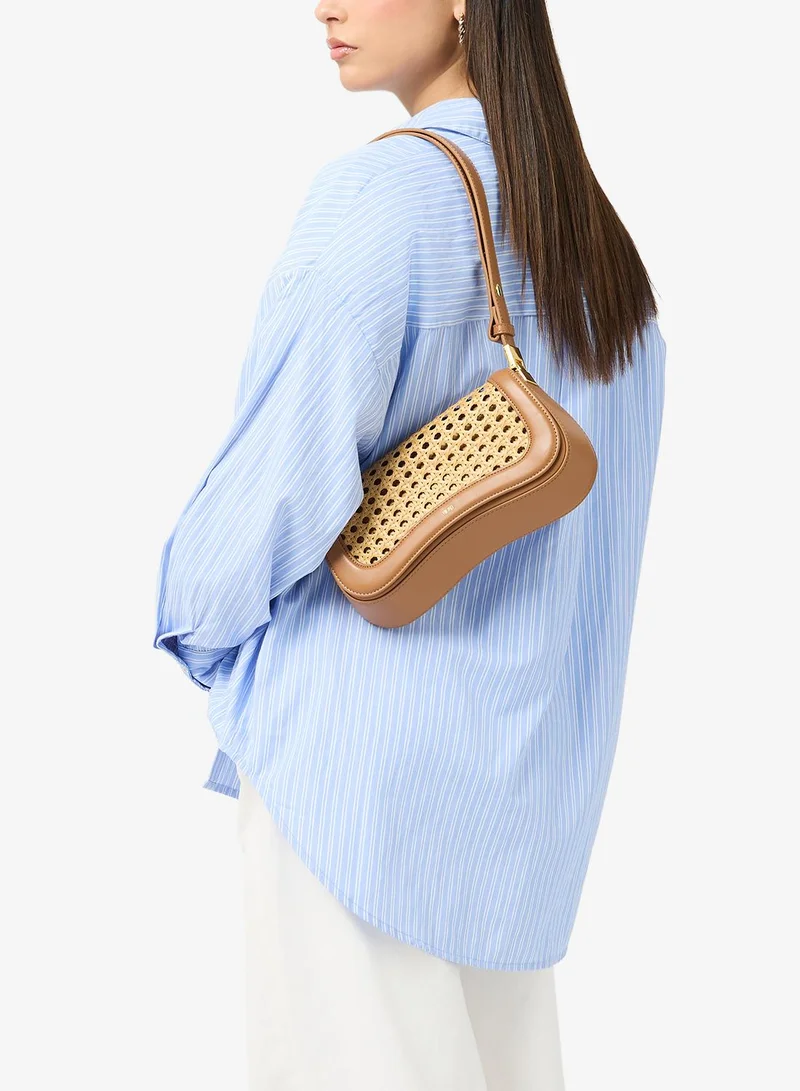 JW PEI Joy faux bamboo shoulder bag