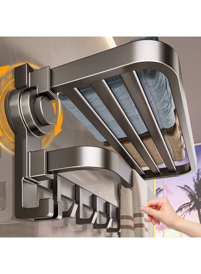 Baihan Suction Cup Towel Rack, No Drilling Required, Bathroom Storage Shelf, Bathroom Accessories, Toilet Washroom Bath Towel Holder Set
