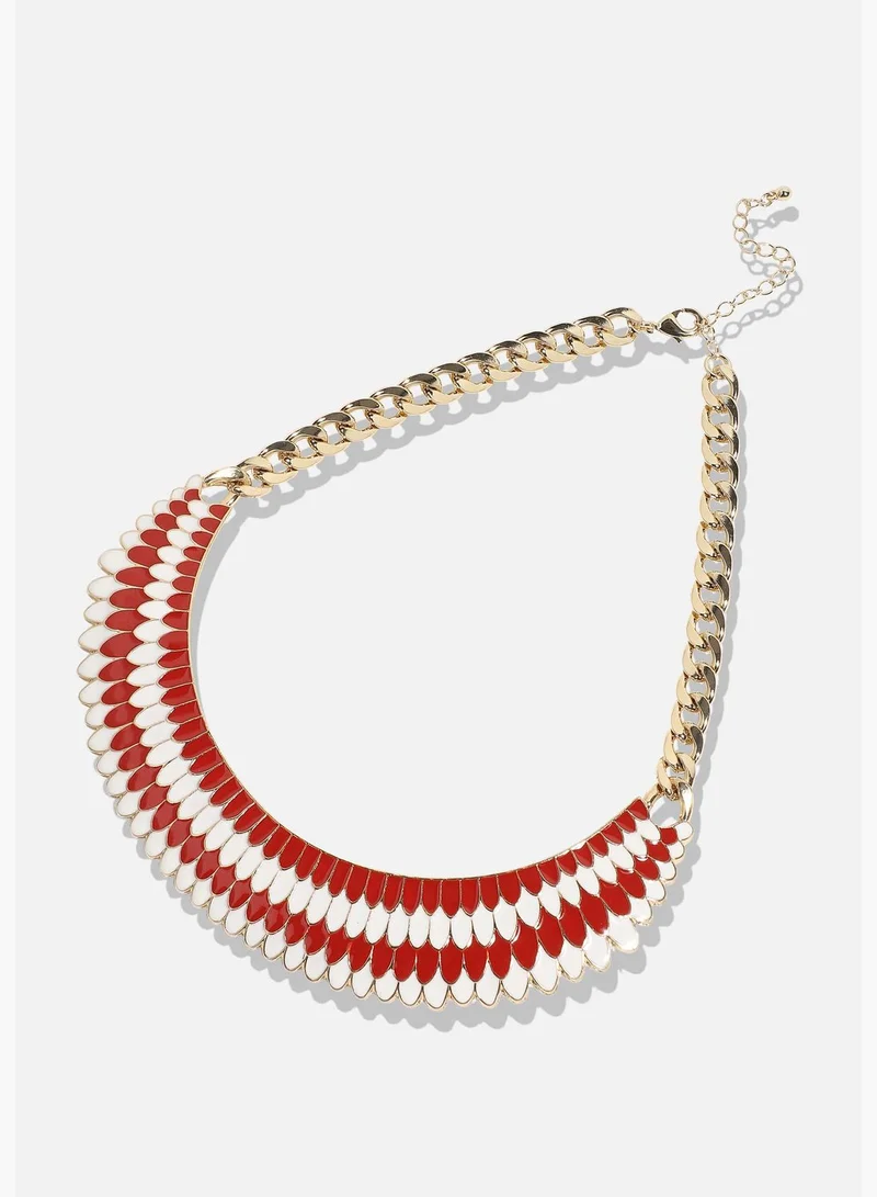 SOHI Gold Plated Designer Party Wear Necklace For Women