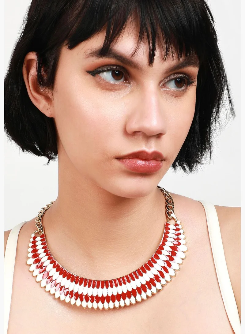 SOHI Gold Plated Designer Party Wear Necklace For Women