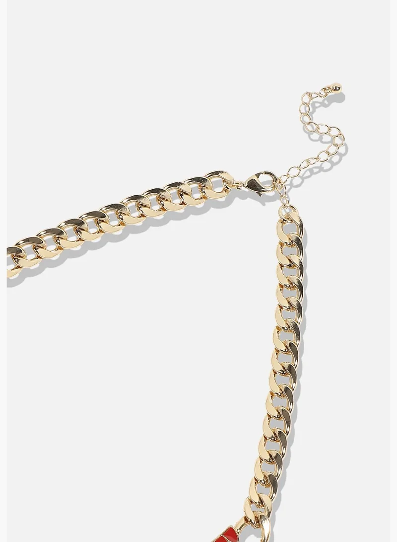 SOHI Gold Plated Designer Party Wear Necklace For Women
