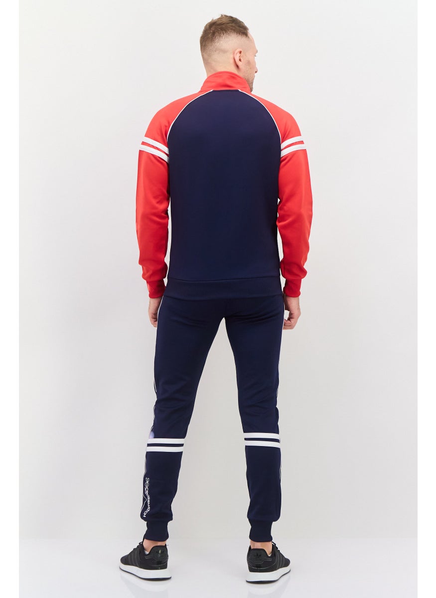CROSSHATCH - Men 2 Pcs Sportswear Fit Training Tracksuits, Navy - Image 1