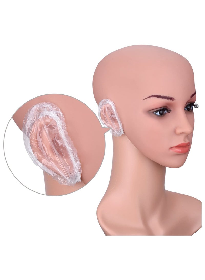 BLOOMING TIME 100-Piece Disposable Ear Protector Cover Cap Clear - Image 2