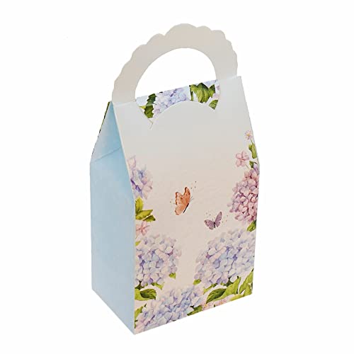 Chic a Choc Paper Cookie, Chocolate, Candy Box (Pack of 8) Blue Floral (425X275X9) With Handle - Image 3