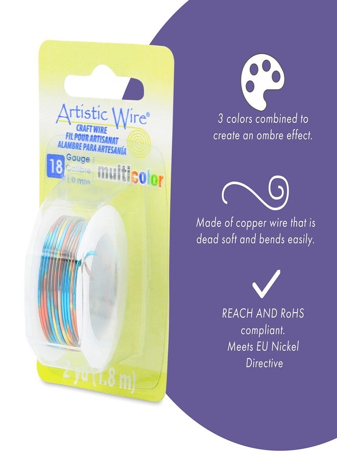 Artistic Wire Multicolor, 20 Gauge Tarnish Resistant Colored Copper Craft Jewelry Wrapping Wire Wire, Blue, Red, Gold, 4 yd - Image 5
