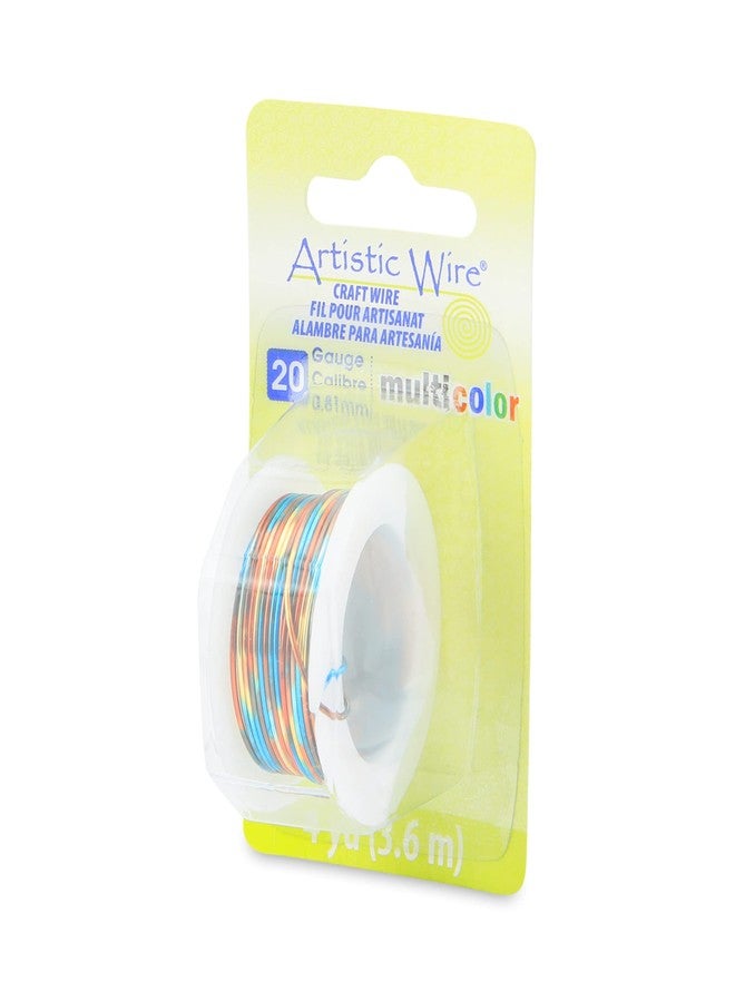 Artistic Wire Multicolor, 20 Gauge Tarnish Resistant Colored Copper Craft Jewelry Wrapping Wire Wire, Blue, Red, Gold, 4 yd - Image 2