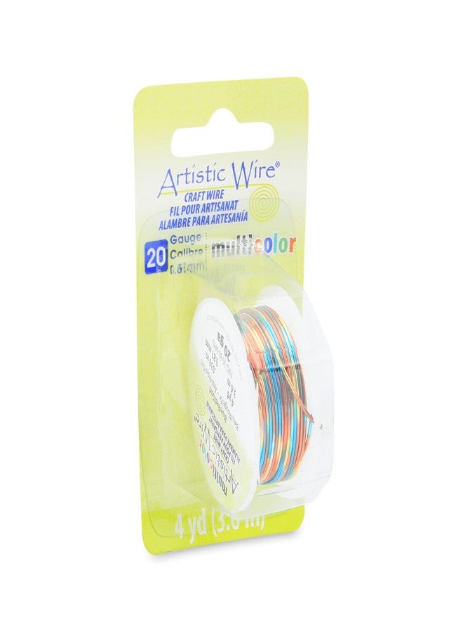 Artistic Wire Multicolor, 20 Gauge Tarnish Resistant Colored Copper Craft Jewelry Wrapping Wire Wire, Blue, Red, Gold, 4 yd - Image 3
