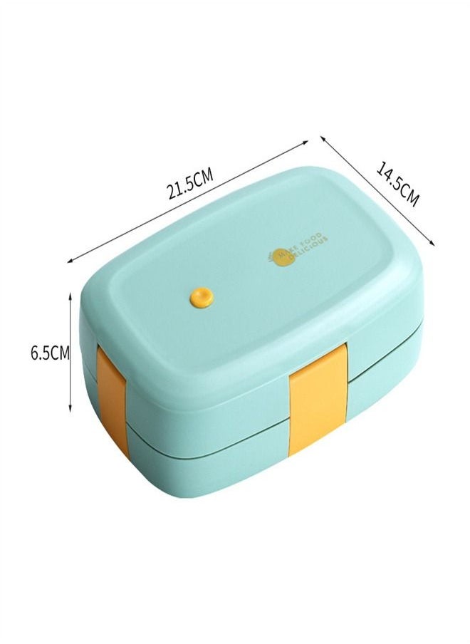 Loquat Four Button 304 Stainless Steel Water Filling Lunch Box 