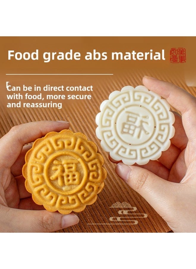 Mid-Autumn Moon Cake Mould 2024 Fortune Bag Hand Pressure Household 50g Demoulding Embossed Baking Abrasive Shape-Color - Image 3