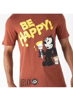 Felix the Cat Print T-shirt with Crew Neck and Short Sleeves - pzsku/ZEAF9B10234A944986FE9Z/45/_/1729772252/e4547ee2-6277-4771-abef-8e7481005c1d