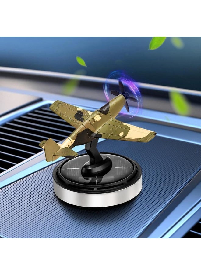 Solar-powered car air freshener shaped like a fighter jet - Image 1