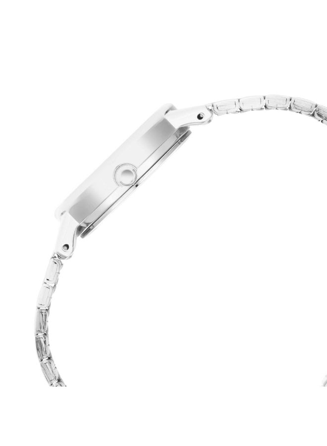 TITAN Ladies Karishma Grey Dial Metal Strap Watch, Two Toned  - Image 4