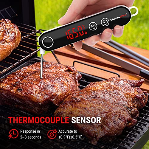 ThermoPro TP18 Instant Read Meat Thermometer Digital with Thermocouple Sensor, Cooking Food Thermometer for Grill, Smoker, BBQ, Oil Deep Frying, Candy, Kitchen Thermometer - Image 2