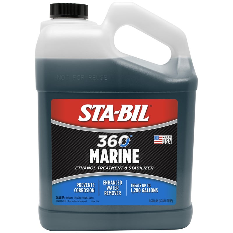 STABIL Marine Fuel System Treatment Full Fuel System Cleaner Injector Cleaner Additive for Boats Watercrafts InSeason Cleaning Protection 1 Gallon