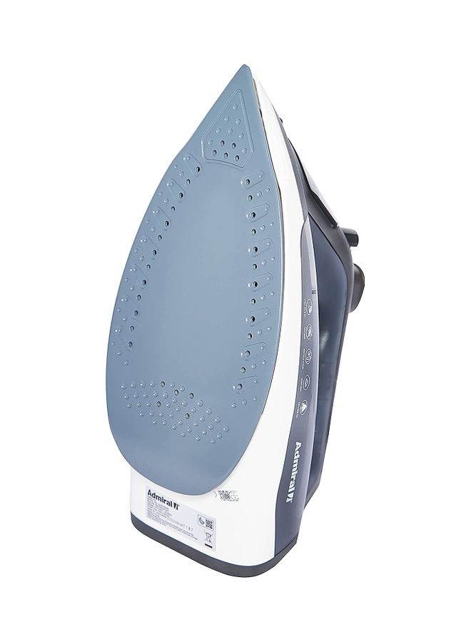 Admiral 2800W Steam Iron with 40g/min Steam Rate, Adjustable Mechanical Temperature Control, 350ml Water Tank, 220-240V – Model ADSI2800R (Black & White) 350 ml 2800 W ADSI2800R Black & White - Image 4
