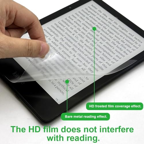 CASOSHIELD Anti-Glare Screen Protector for 7" Kindle Paperwhite 12th Gen 2024 release, Full Coverage Premium PET Protective Film Eye-Caring Matte Screen Protector (Matte) - Image 3