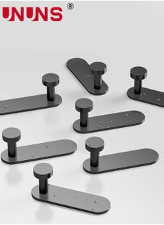 UNUNS 6-Piece Self Adhesive Hook,Gun Grey Towel Hooks Stick On Bathroom Or Kitchen,Space Aluminum,Wall Hooks Self Adhesive Hooks  - Image 3