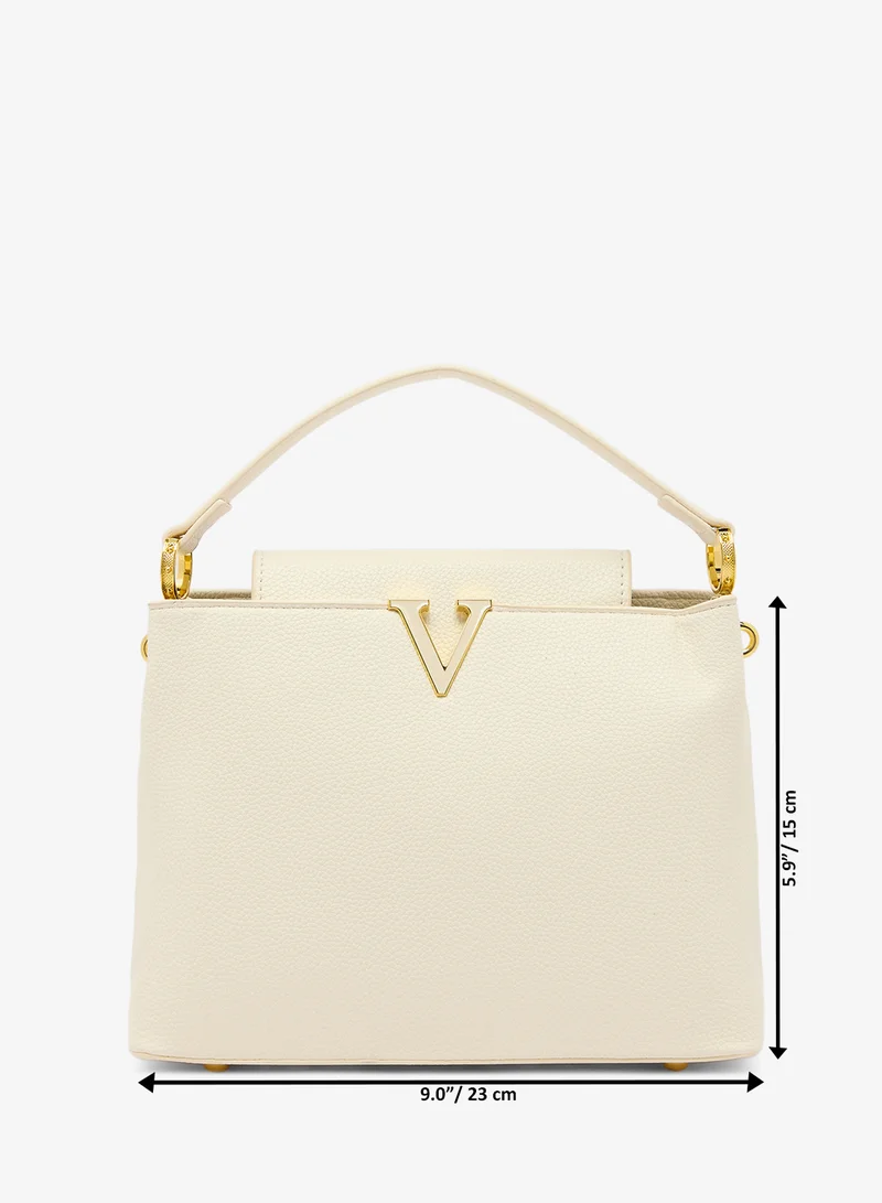 Khizana  Classic Structured Top Handle Satchel for Women | Best Price UAE